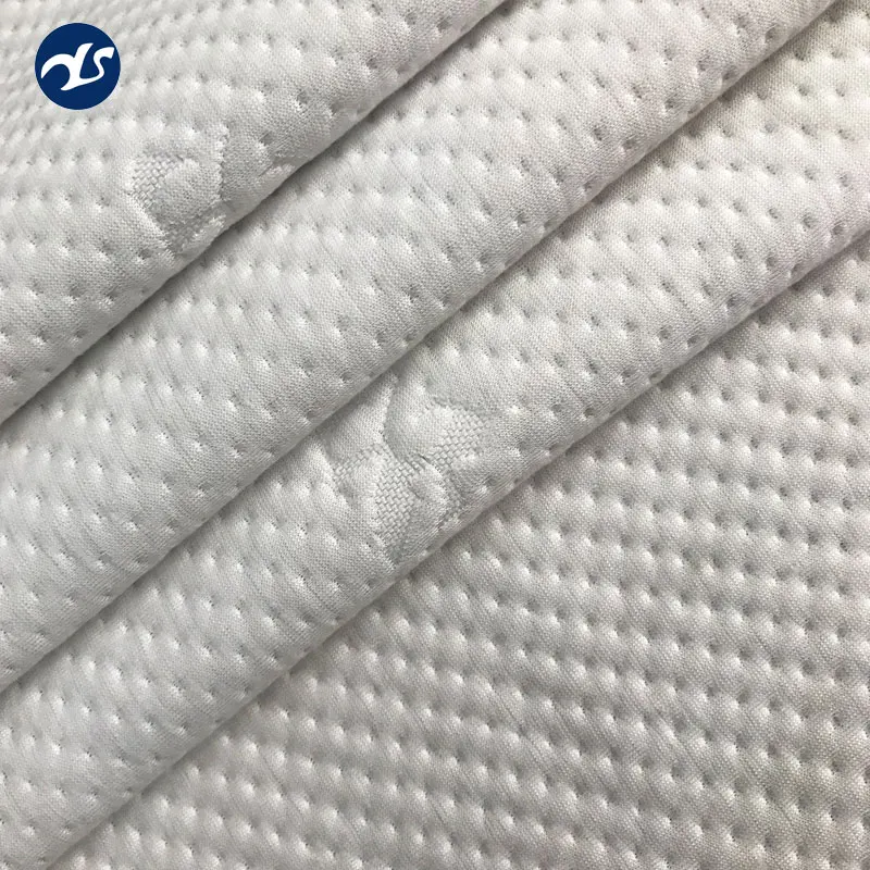 Bed covers mattress protector polyester jacquard knitting fabric