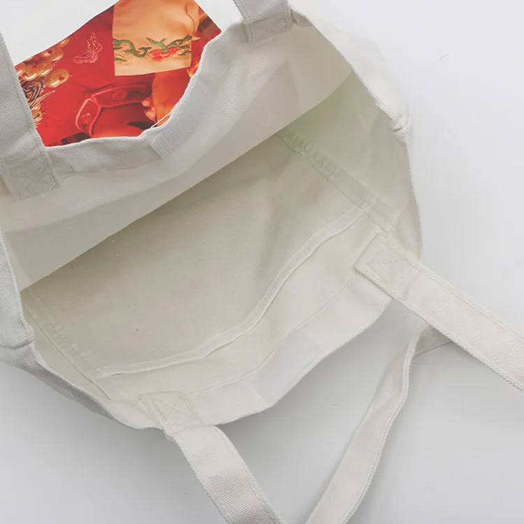 
16oz Custom printed tote shopping bag cheap organic cotton bags with logo 