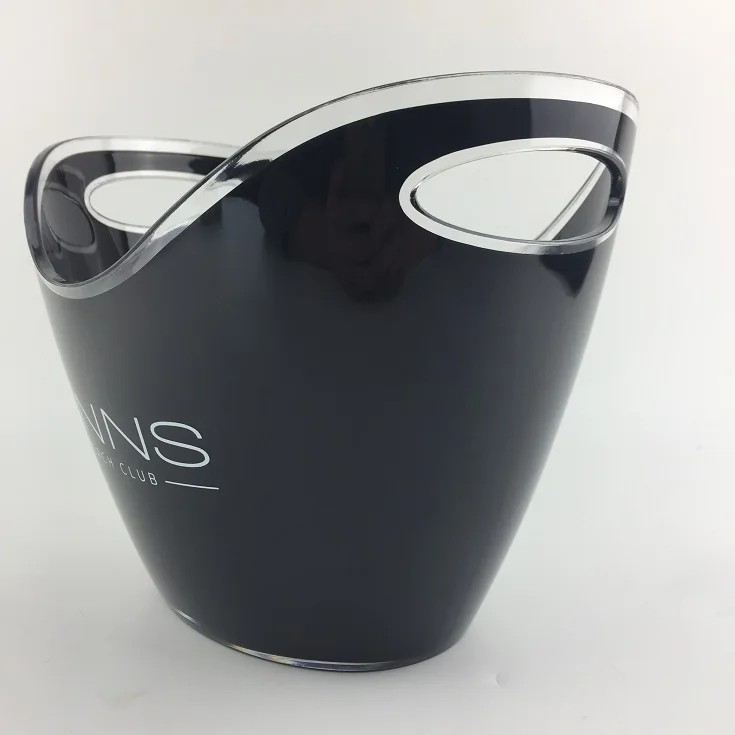 Ice Bucket Clear Acrylic 3.5 Liter Good for up to 2 Wine or Champagne Bottles Ice Bucket