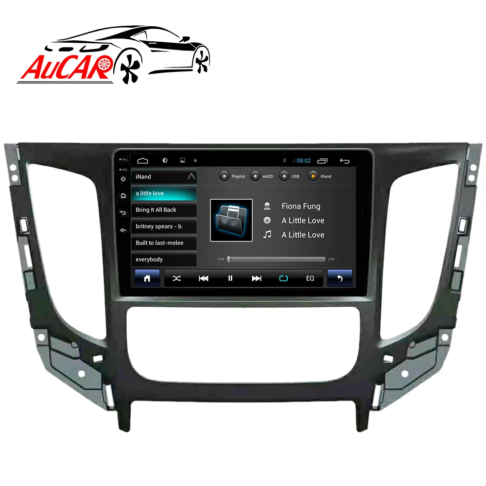  Автомагнитола AuCAR Android 10 0 9 дюймов мультимедийный плеер с GPS-навигацией PX4 IPS для Mitsubishi Triton L200