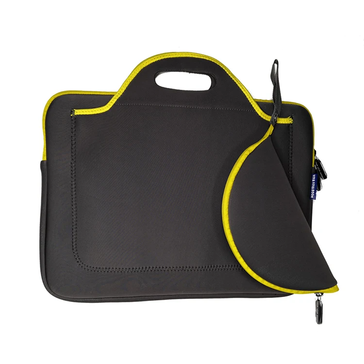 Guangdong factory supply directly laptop briefcase for women ladies neoprene neotebook bag with mouse mat