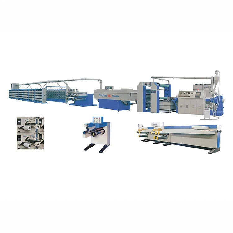 PP flat yarn extruder high speed polypropylene flat yarn extrusion line for flexible packaging bag/fibrillated sewing thread