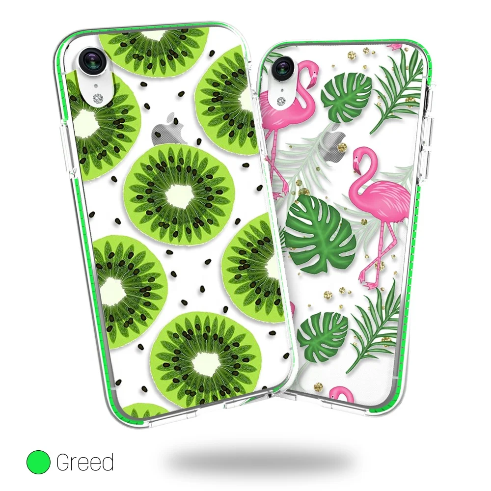 Unique Custom Printed Phone Cover Case TPU Silicon Mobile cell Phone Bag with Color Ribbon Cell Phone case for Iphone Xr, Xs.