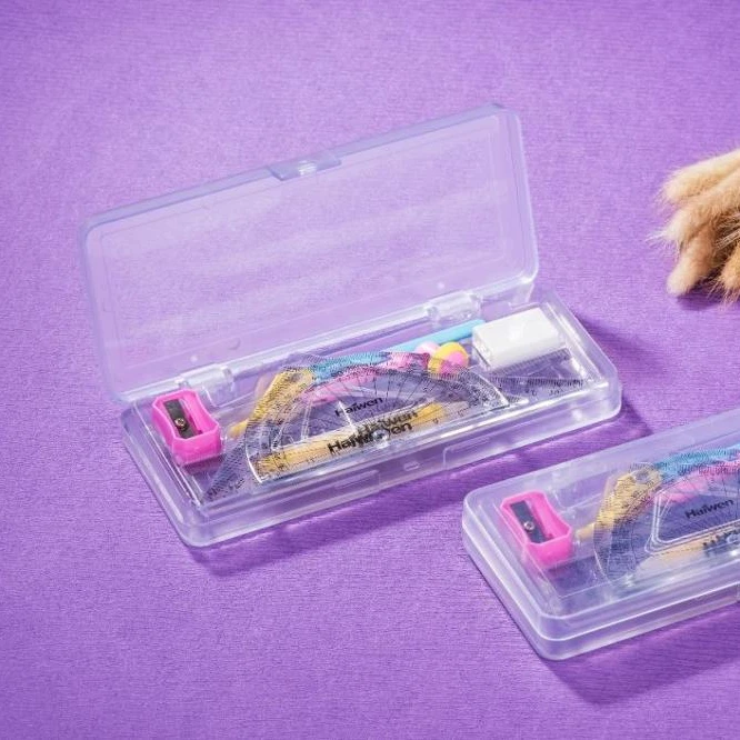 Новая пластиковая жестяная коробка для математики для учеников школы