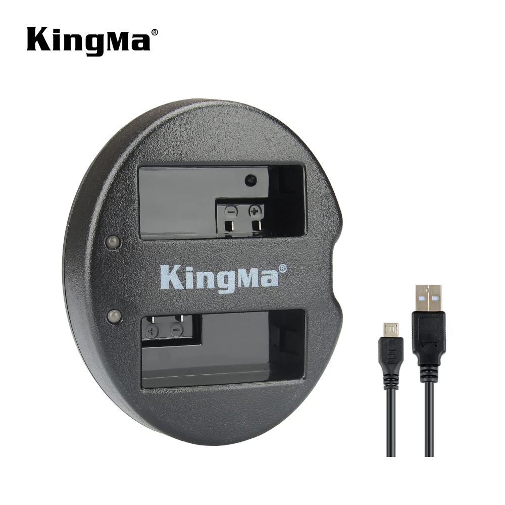  KingMa портативный двойной микро USB зарядное устройство для цифровой однообъективной зеркальной камеры Canon EOS 650D 600D 700D и LP-E8