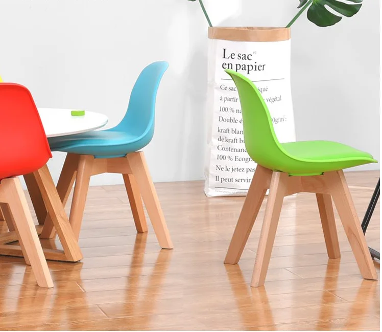 soft cushion plastic tulip leg  kids study chairs