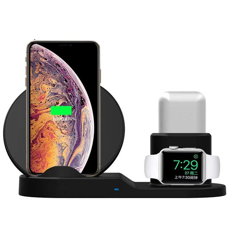 3 in 1 Wireless Charger Stand Station 15W 10W Fast Wireless Charging Dock N30 for iPhone apple watch Air pods