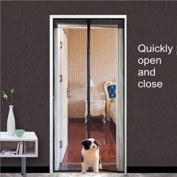 DIY Curtain Mosquito Net Magnetic Screen Door