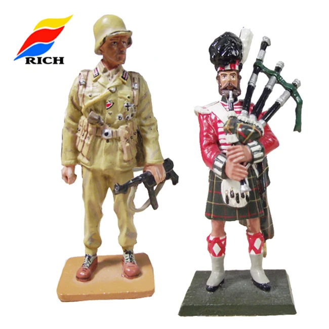 Custom Metal Small Soldier Model Toys Handpainted Decorative mini toy soldier world war I /world war IIarmy