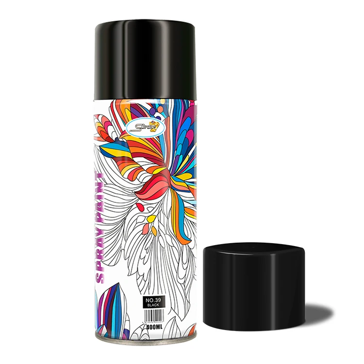 400ml Graffiti Art Spray Paint 1 Pieces BLACK Epoxy Hongkong Raw Material for Car Paint Easy Coat Car Paint