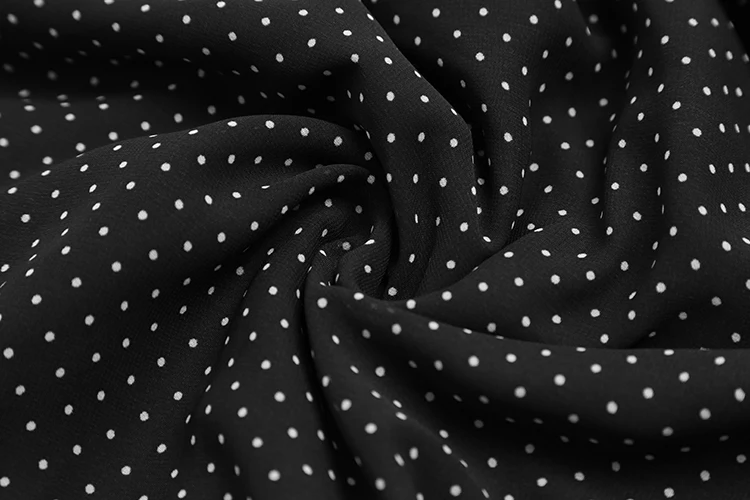 Lolita Style Women Clothing Chiffon Summer Dot Ankle-length Off Shoulder Polka Dot Dresses