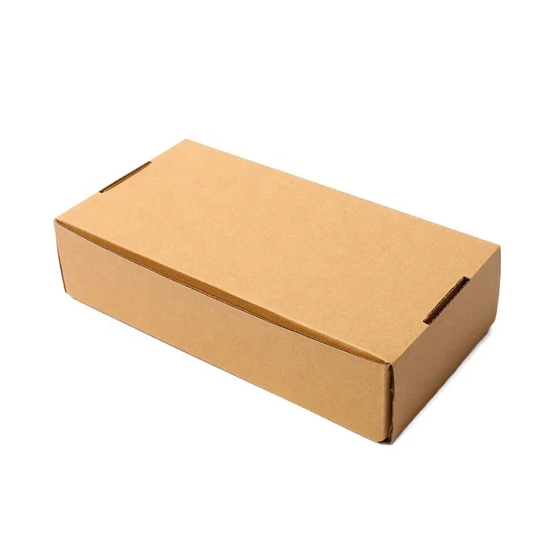 China Supplier Brown Custom Craft Logo Paper Corrugated Postal Shipping Box Package