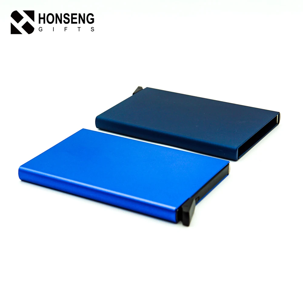 Hight Quality Aluminium Rfid Blocking Business ID name Credit Card Holder Case