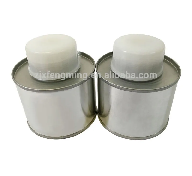100 г Круглый завинчивающейся крышкой пустые жестяные банки с пластиковой крышкой и щеткой