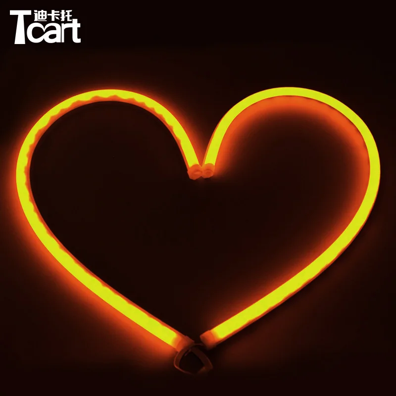 Tcart автомобильное освещение, ультратонкая 60 см двухцветная мягкая трубка, дневные ходовые светодиодные гибкие дневные ходовые огни, лента DRL, сигнал поворота