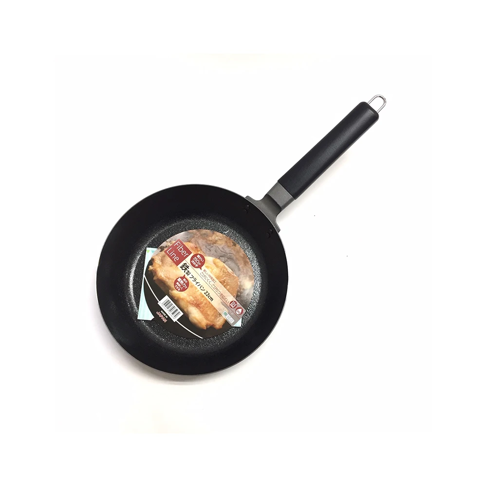 Fiber line embossed Iron Cooking Japanese Egg Frying Pan With Good Price non-stick surface finish with no coating