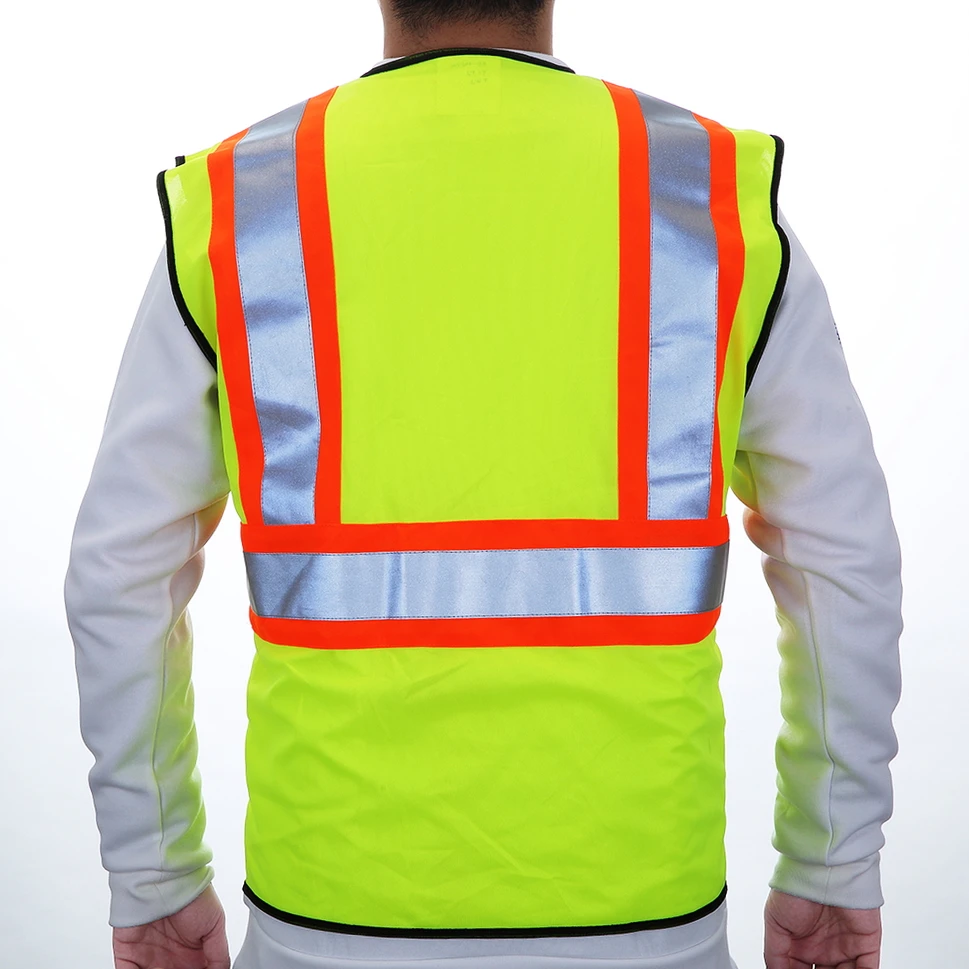 Factory Direct Sale Hi Vis Safety Luminous Vest With Zipper safety clothing