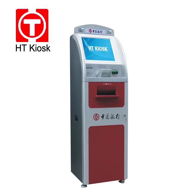 19 21.5 inch Dual Screen Card Dispenser Kiosk With Cash Accept SIM Card reader Mobile terminal machine thermal printer
