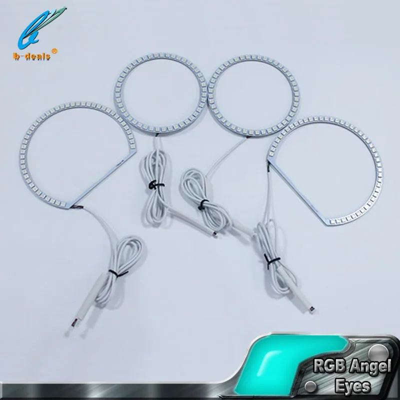 LANCER(08-10)non projector headlight projector lights with rgb angel eyes for Mitsubishi