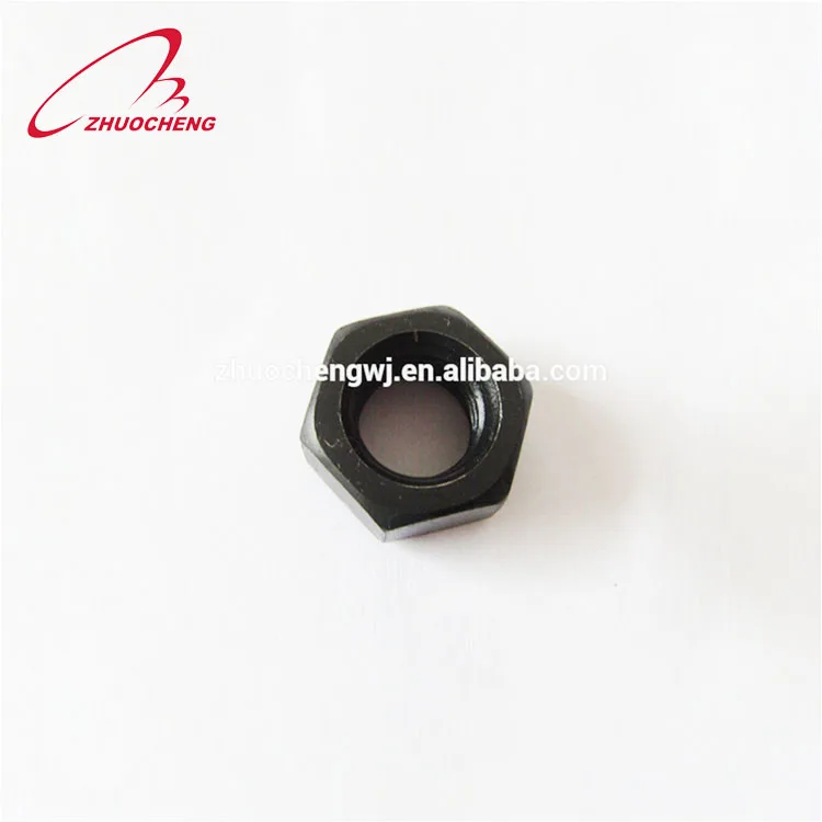 Black oxide heavy duty astm a563 hex nut