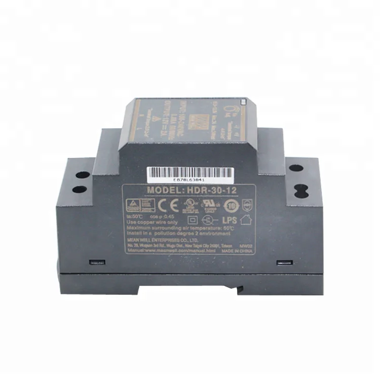 MEANWELL Шаг вниз din-рейку питания 30 Вт 12 В 2A HDR-30-12