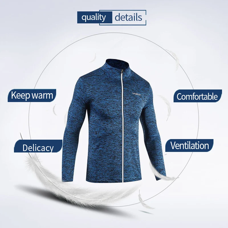Wholesale Fashion Men Running Sports Training Sweatshirt Long sleeve Outdoor Fitness Sportswear