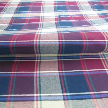 Горячая Распродажа, высокое качество, 21S пряжа, окрашенная 100 хлопок, клетчатая фланелевая ткань для мужских рубашек на складе
