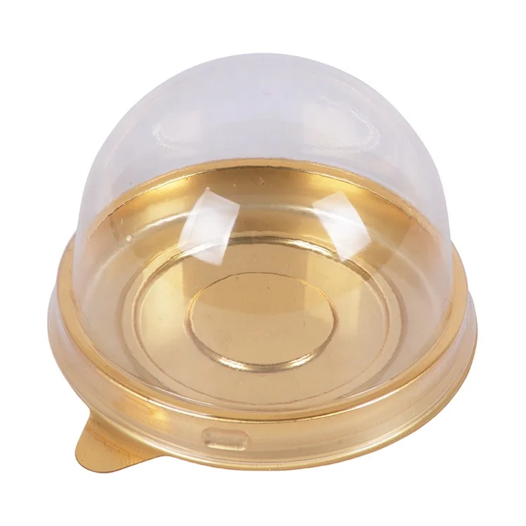 Круглая прозрачная блистерная упаковка в виде Луны для торта