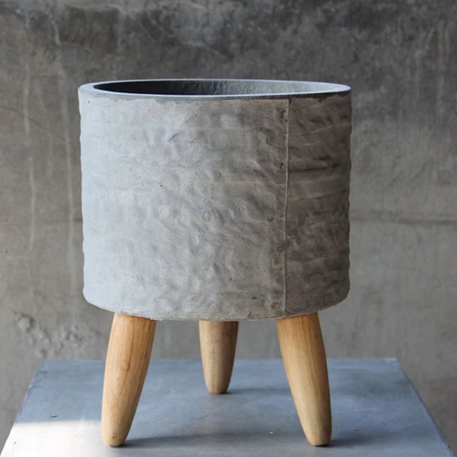 Indoor&outdoor round fiberglass hige quality durable flower pot