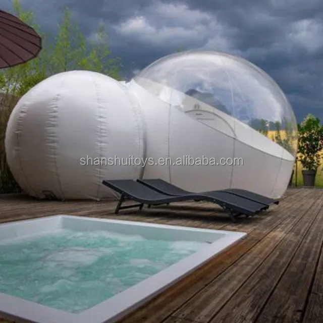 2024 newest outdoor camping inflatable bubble tent, clear inflatable dome tent for sale