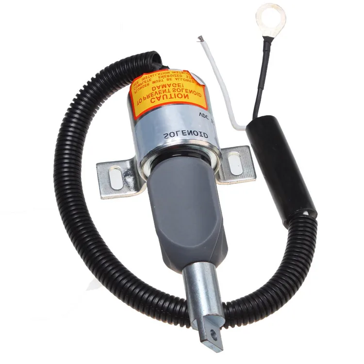 12V Fuel ShutOff Solenoid 1753ES 1700-4069 1700-4061 For Takeuchi TL140