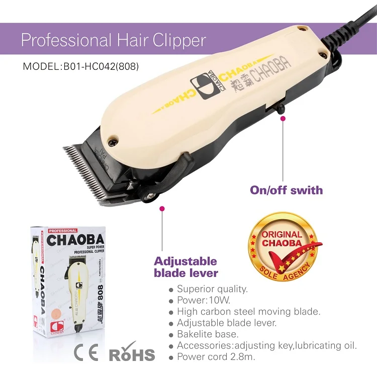 Original CHAOBA CB-808 Professional  Salon Barber Electric Hair Clipper Hair Cutter