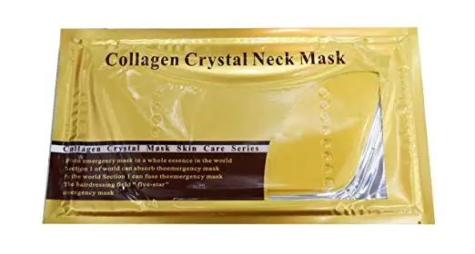 
Wholesale aging-resistant Anti-wrinkle anti-aging Golden facial Collagen Crystal neck mask 