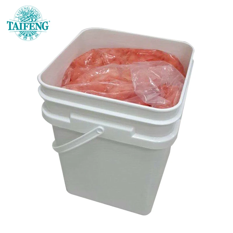 20 lbs per barrel Pink Pickled sushi Ginger