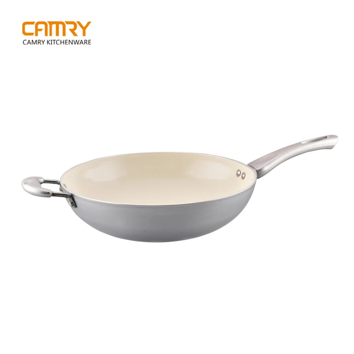 Aluminium ceramic coating wok