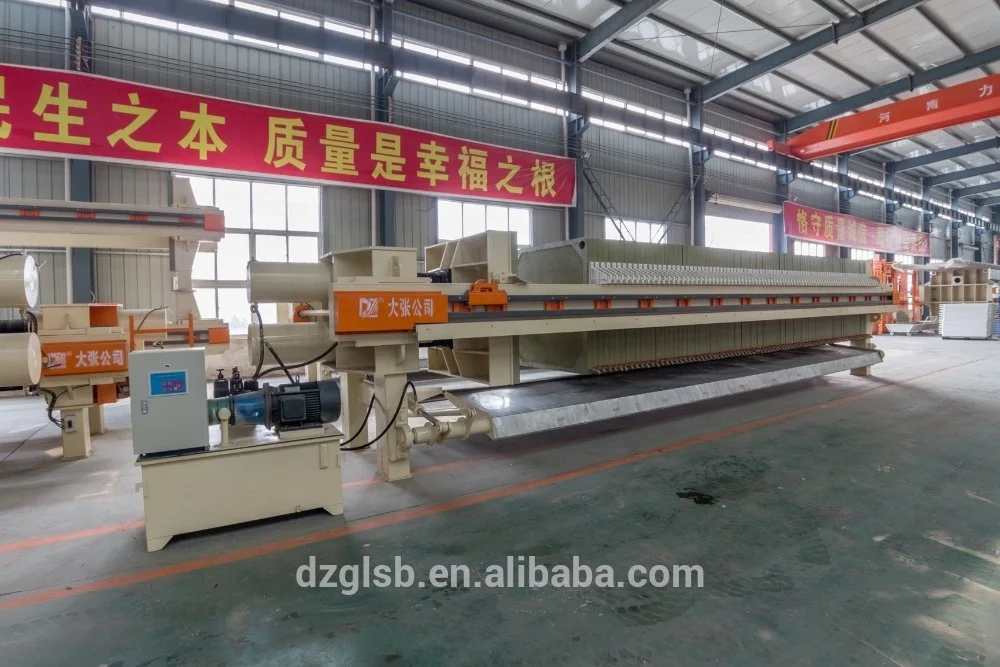 
Shanghai Dazhang Program controlled automatic filter press machine for water treatment filter machine price 