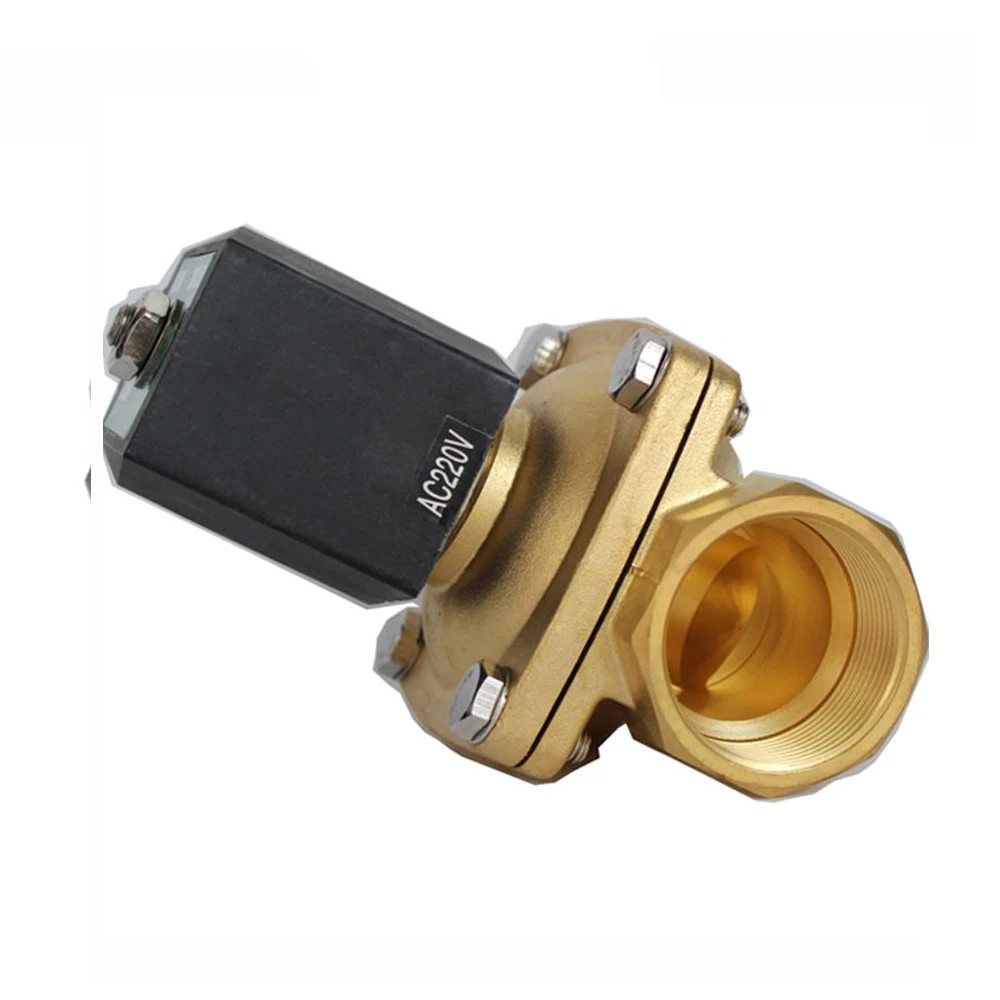 
COVNA DN40 1.5 inch 2 Way 24VDC Normally Closed Brass Low Pressure Air Solenoid Valve 