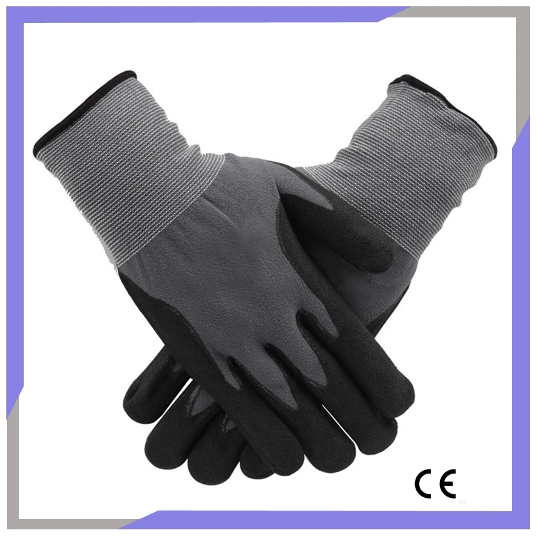 
Nitrile Dot Palm Strong Hand Gloves EN388 
