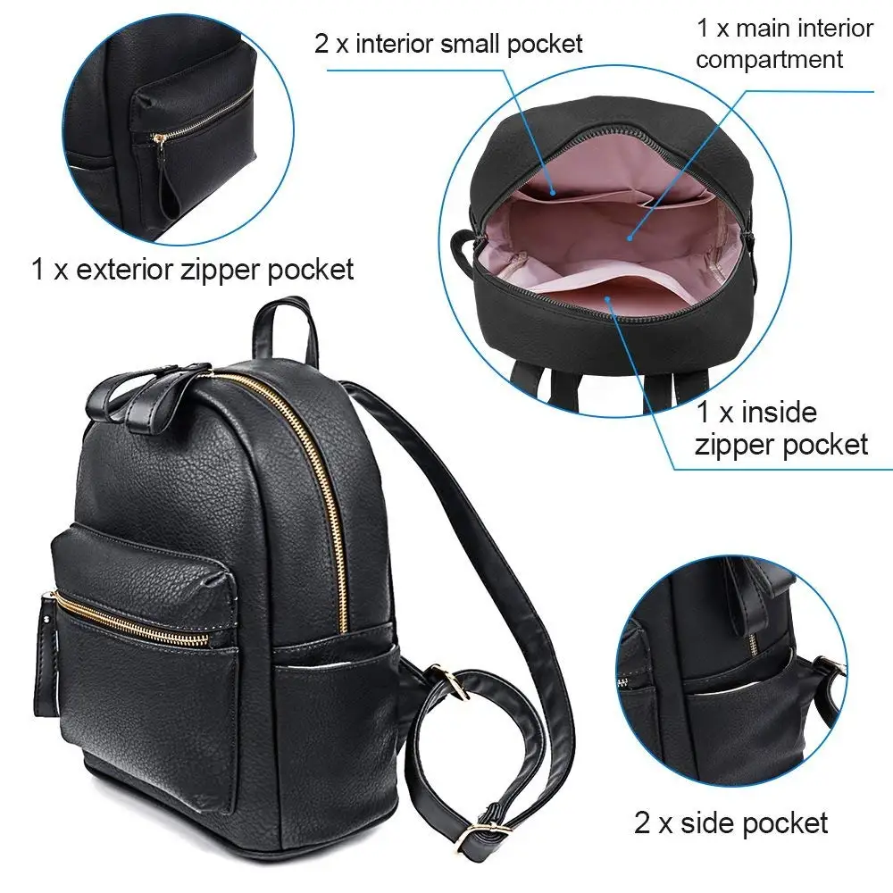 Женский рюкзак, кошелек из искусственной кожи, повседневная школьная сумка, модный рюкзак, кошелек