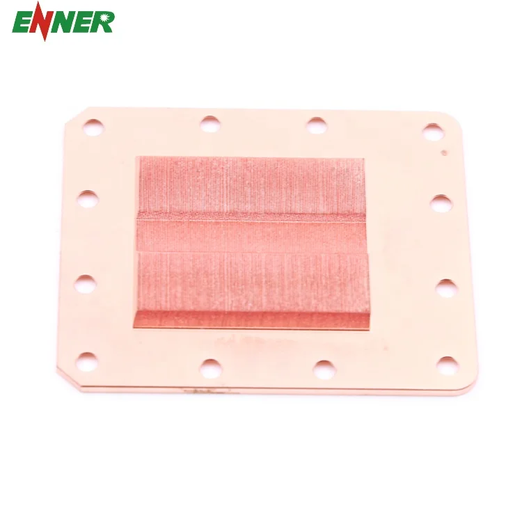 Factory Custom Pin Fin Computer GPU CPU Anodized Copper Water Cooling Heatsink