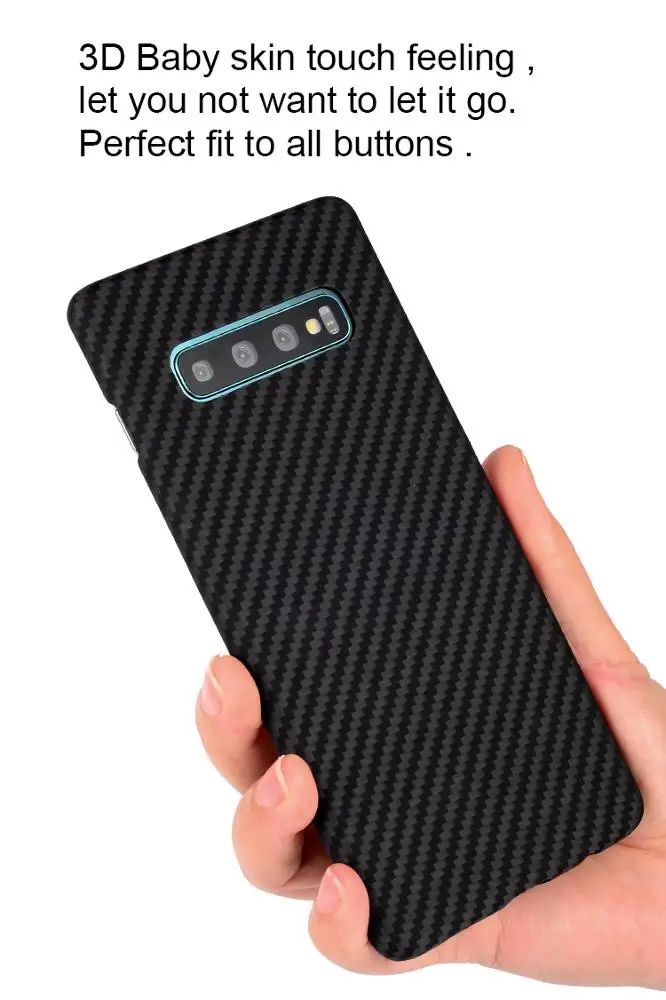 Чехол из арамидного волокна для нового Samsung Galaxy S10 + с открытым дном