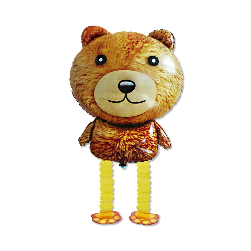 Walking Animals Foil Balloon Cute Pet teddy bear Aluminium foil balloon Children Classic Toy Walking Pet Balloons