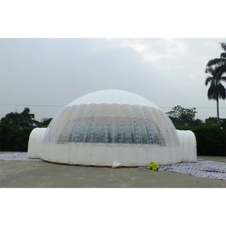 Синий пружины надувные белый купол, тент, надувная юрта купольная палатка для наружного