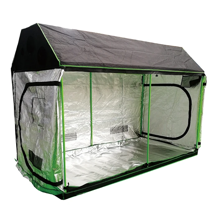 240x120x180cm Factory Customized Roof Cube Indoor Grow Room, Hydroponic Grow Tent Garden Greenhouses with View Window Waterproof