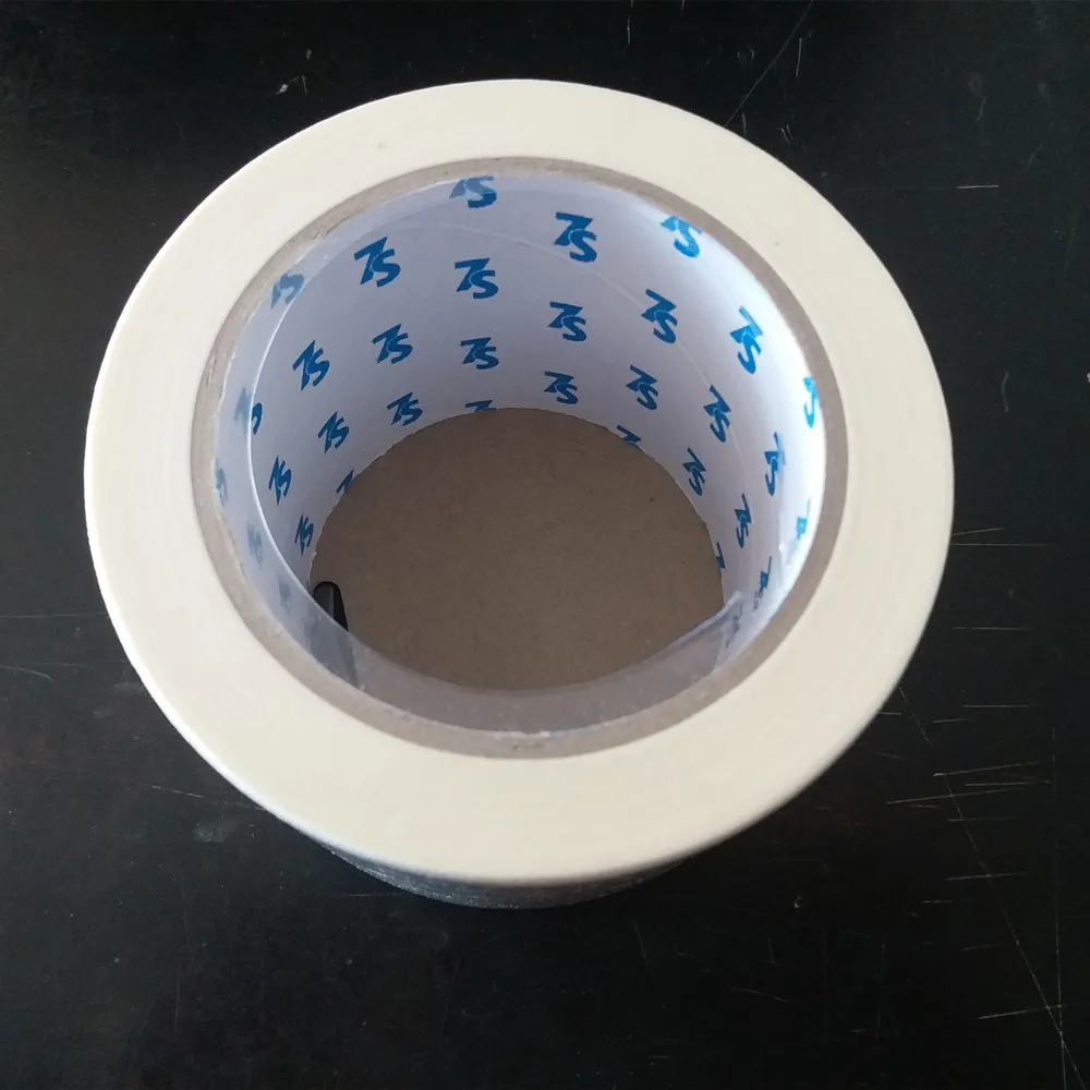 General purpose for painting white yellow masking tape from 10meter to 50meter oem brand logo printed on inner paper core