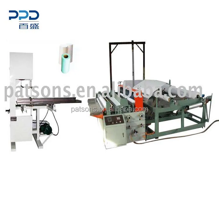 TPRSR02 рулон туалетной бумаги бобинорезальная машина с перфорацией тиснение