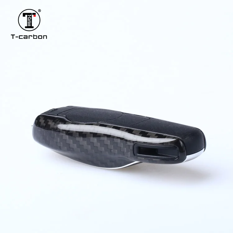 T-carbon Carbon Fiber Car Key Case Cover For Porsche Key Case Factory Sales Car Key Cover Interior Accessories