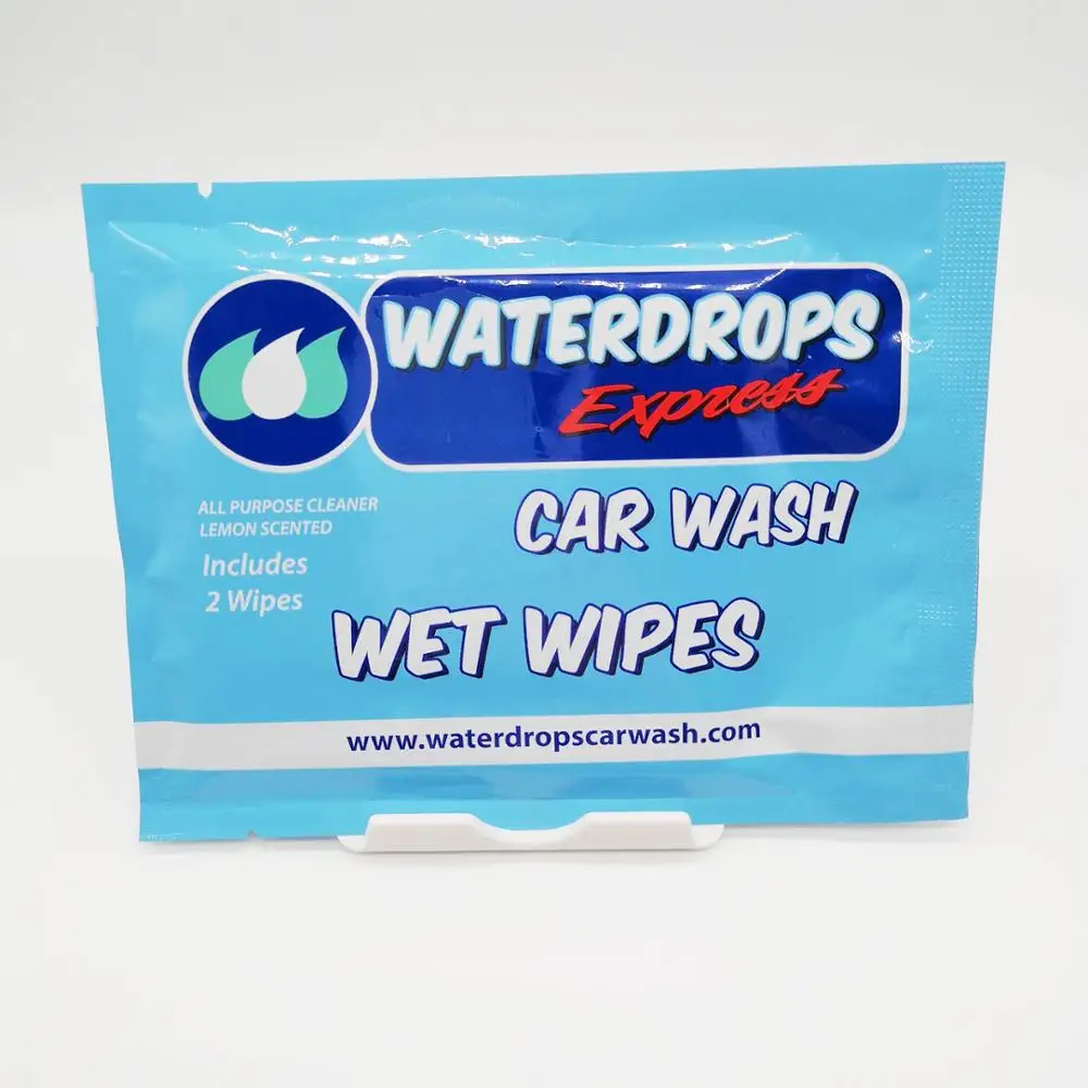 Одноразовые влажные салфетки для автомобиля из нетканого материала, индивидуально упакованные