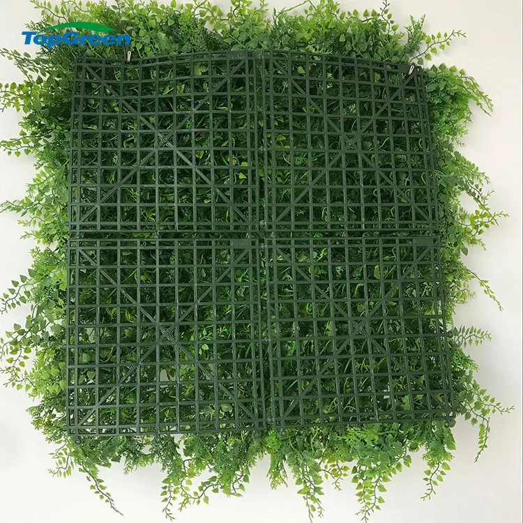 Wholesale Artificial Plastic Green Plants Wall Hanging Artificial Leaves