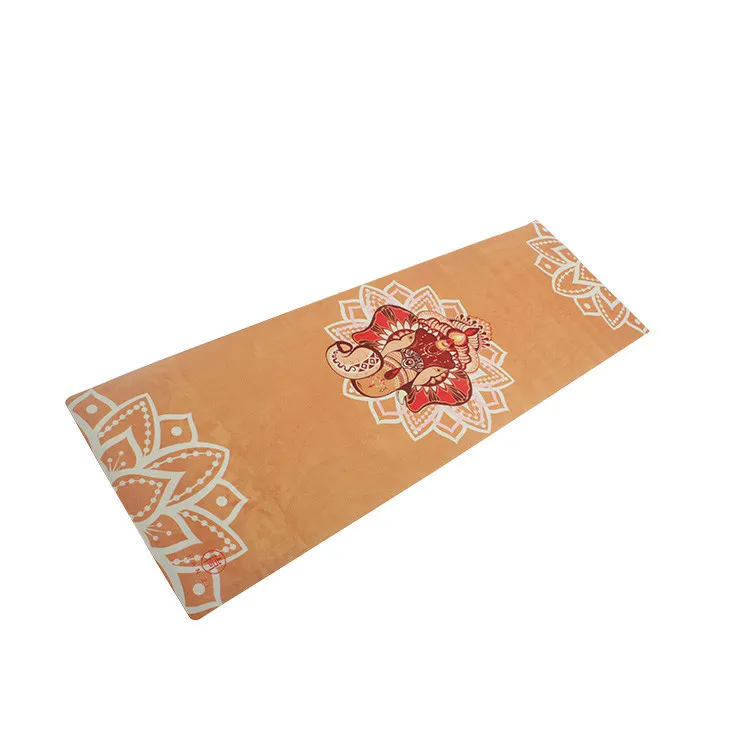 
Indian style natural rubber art digital print elephant yoga mat 